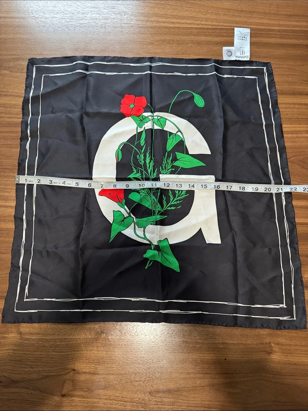 GANNI silk scarf